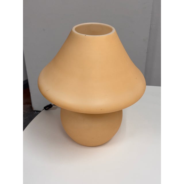 Glass Glass Mushroom Lamp, 1970's For Sale - Image 7 of 12