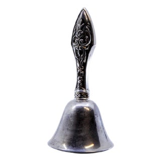 Silver Bell with Raised Handle For Sale