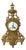 Vintage Style Clock in Brass For Sale