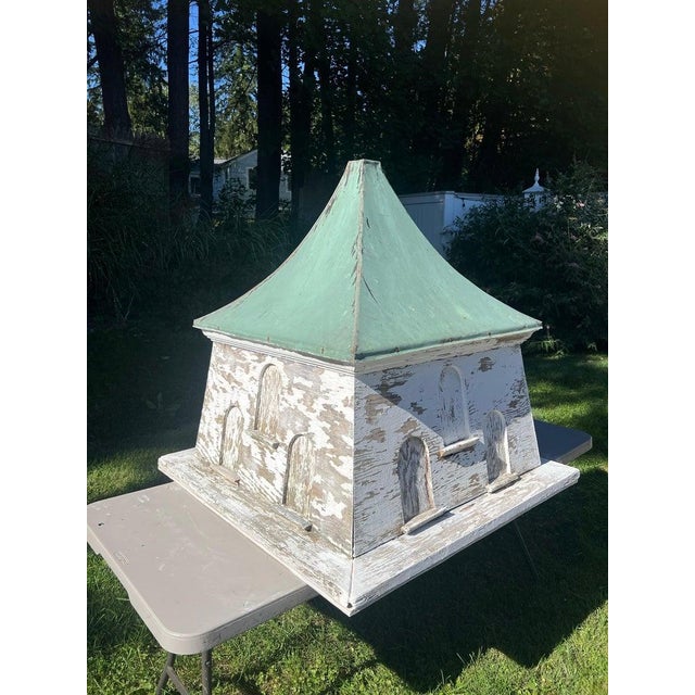 Early 20th Century Monumental Antique Dovecote Cupola With Patina'd Copper Roof For Sale - Image 5 of 18