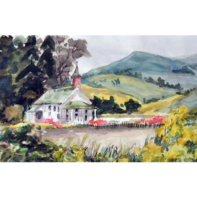 A California Gold Country Church by Gladys Louise Bowman Fies For Sale - Image 4 of 6