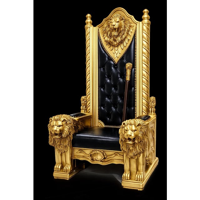 Dimensions Width: 41.3 (105 cm) Depth: 29.5 (75 cm) Height: 86.6 (220 cm) Easy Assembly: This throne is shipped...