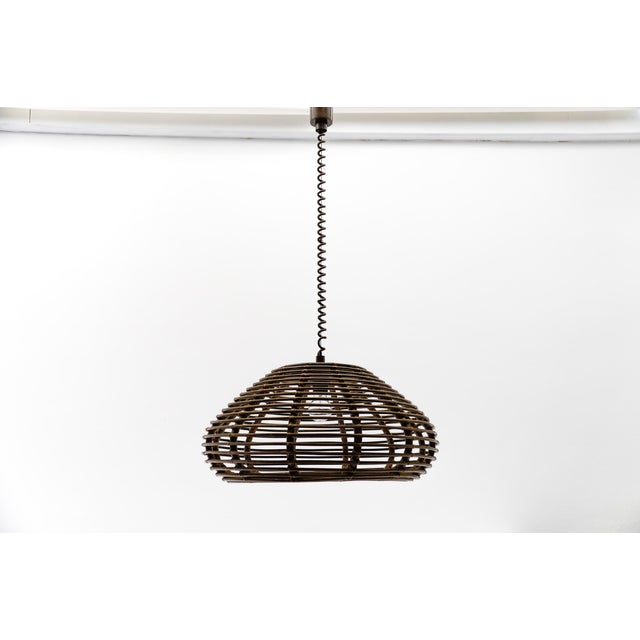 Handmade adjustable french provincial wooden ceiling lamp, 1960s the each lamp comes with 1 x e27 / e26 edison screw fit...