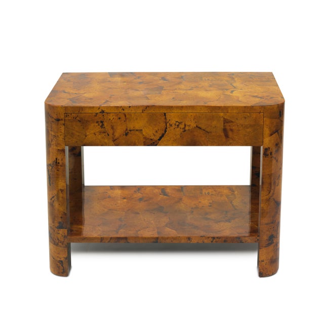 Oggetti Young Penshell Veneer Nightstand - Cleo by Oggetti For Sale - Image 4 of 5