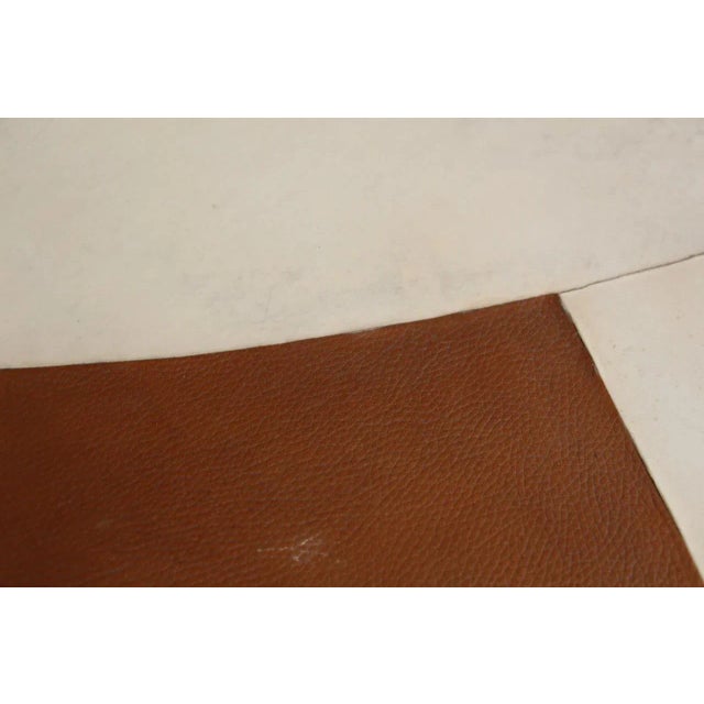 Large Leather and Parchment Conference Table, 1940s For Sale - Image 4 of 12