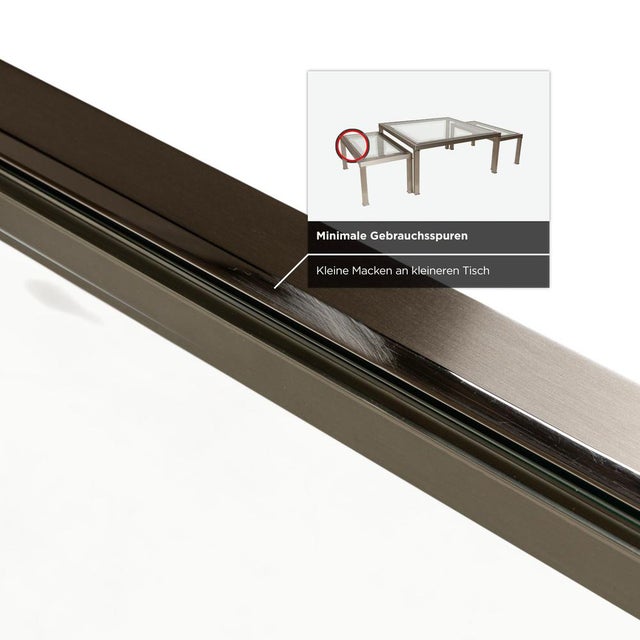 Glass Coffee Nesting Tables from Sovet Italia, Set of 3 For Sale - Image 9 of 14