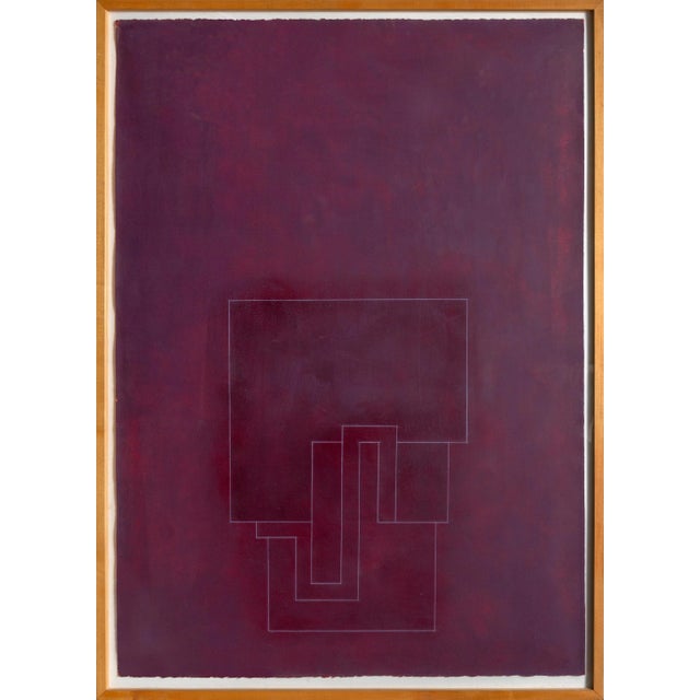 An original painting on paper by British Modern artist Robyn Denny. It is signed and dated lower right and titled lower...