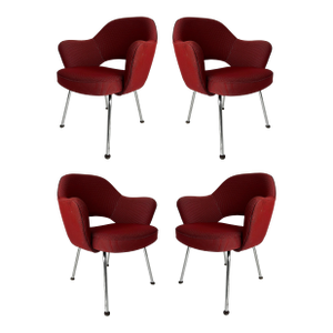 1960s Knoll Eero Saarinen Executive Armchair #71 From Seagram Bldg., n.y.c., Set of 4