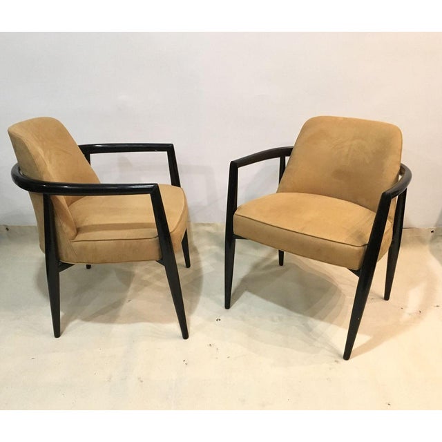 Brown Vintage Club Chairs by Maurice Bailey, Set of 2 For Sale - Image 8 of 9