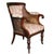 Early 19th Century English Regency Style Armchair with Upholstered Back and Cane Sides, 1820-1835 For Sale - Image 5 of 9