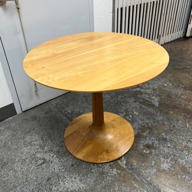 Room & Board Round Wood Pedestal Dining Table Chairish