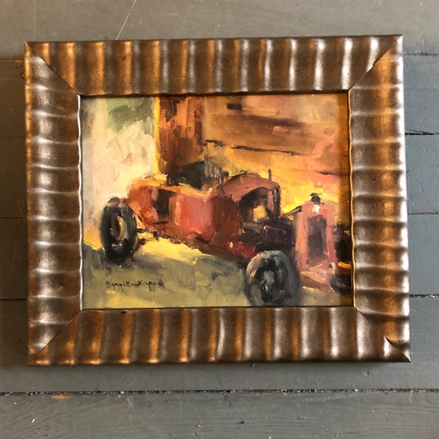 Contemporary Impressionist Brigitte Kappe Original “1923 Columbia” Oil Painting Framed For Sale In Philadelphia - Image 6 of 6