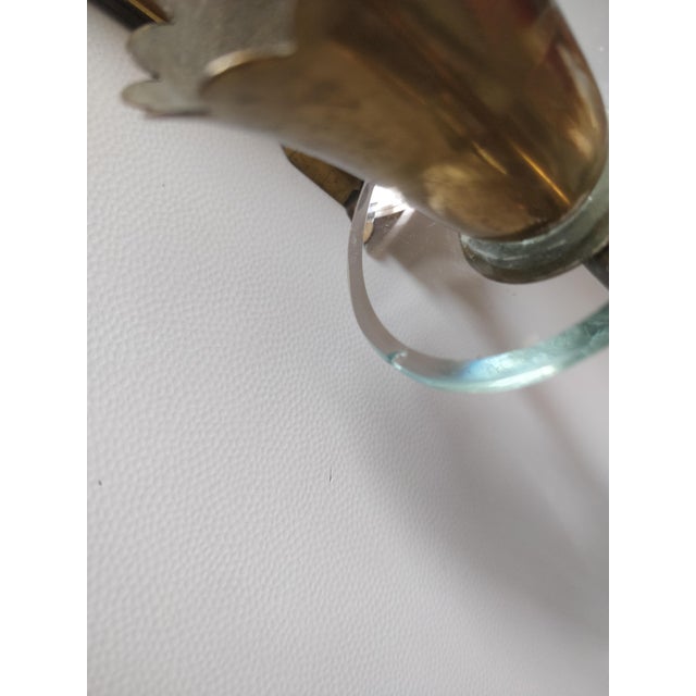 Brass Wall Lamps with Cut Glass, Italy, 1950s, Set of 2 For Sale - Image 14 of 17