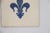 1900s Fleur De Lis Blue & White Large Tile, Portuguese For Sale - Image 6 of 12