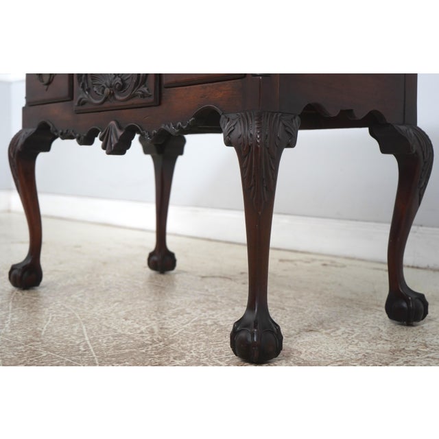 Brown Antique Bench Made Philadelphia Mahogany Lowboy For Sale - Image 8 of 17