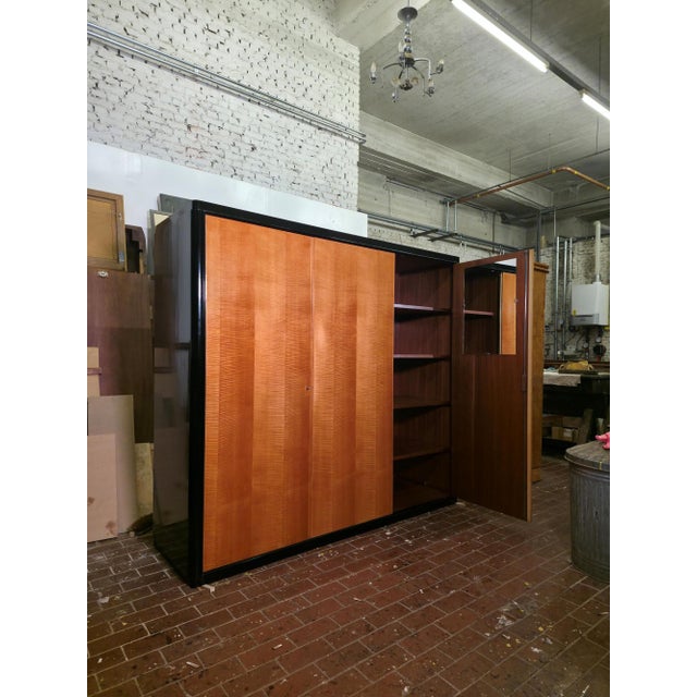 Art Deco Wardrobe and Hanging Cabinet, 1930s For Sale - Image 8 of 10