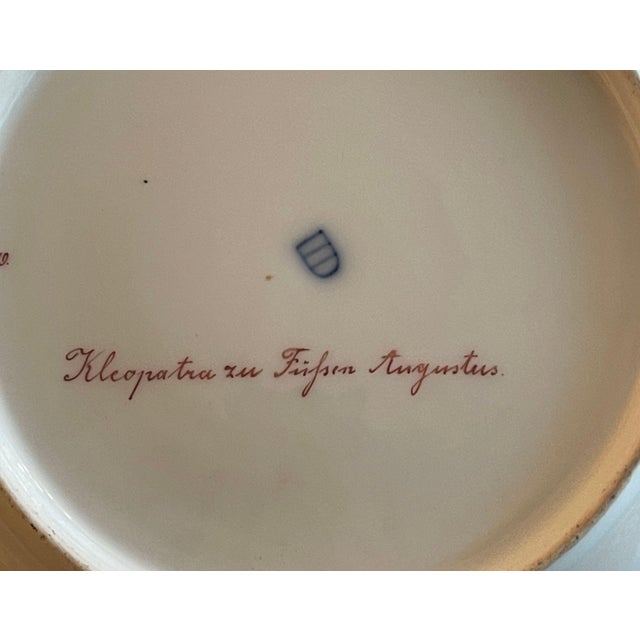 Set of 6 Royal Vienna Porcelain Plates W/ Hand-Painted Scenes. Late 19th Century For Sale - Image 9 of 11