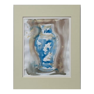 Blue and White 11 Contemporary Painting For Sale