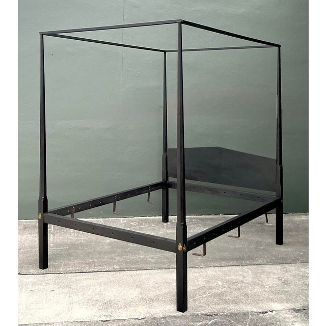 Vintage Boho Shaker Style Full Canopy Bed For Sale - Image 11 of 12