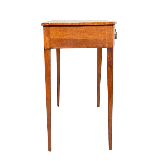 19th Century George III Mahogany Bowfront Side Table For Sale - Image 5 of 9