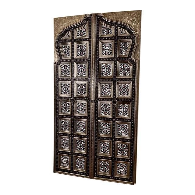 Cloisonné Two Panel Door For Sale