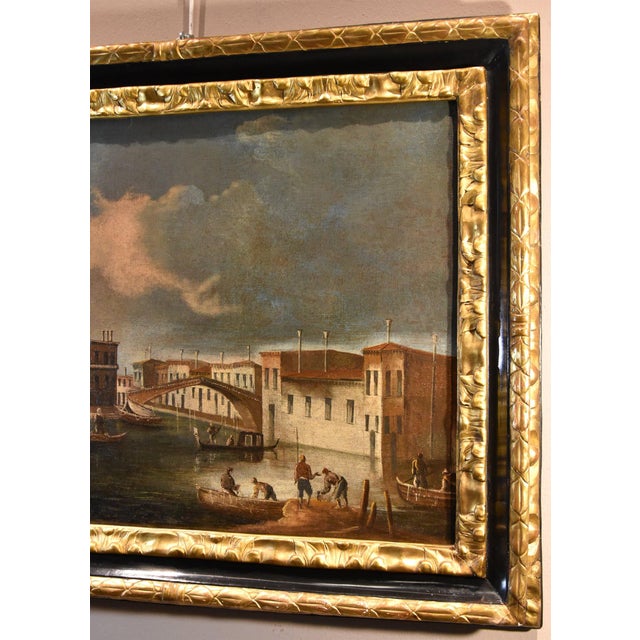 Late 18th Century Francesco Tironi, View of Venice, 1790, Oil on Canvas For Sale - Image 5 of 13