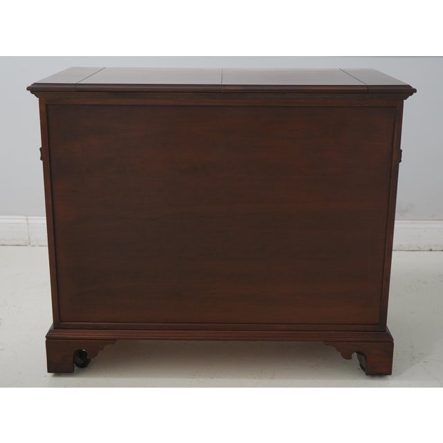Ethan Allen Cherry Georgian Court Flip Top Server For Sale - Image 10 of 12