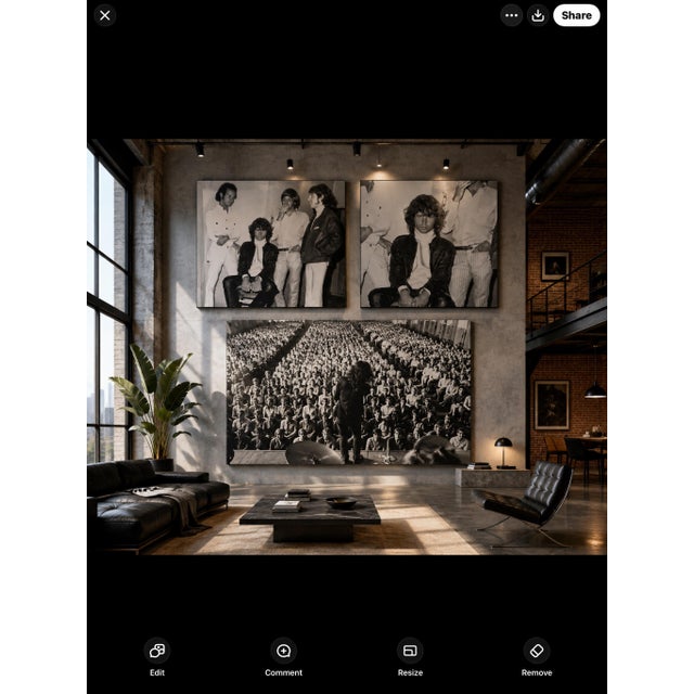 1980s The Doors — Legendary Gallery-Quality Canvas Set of 3 For Sale - Image 10 of 10