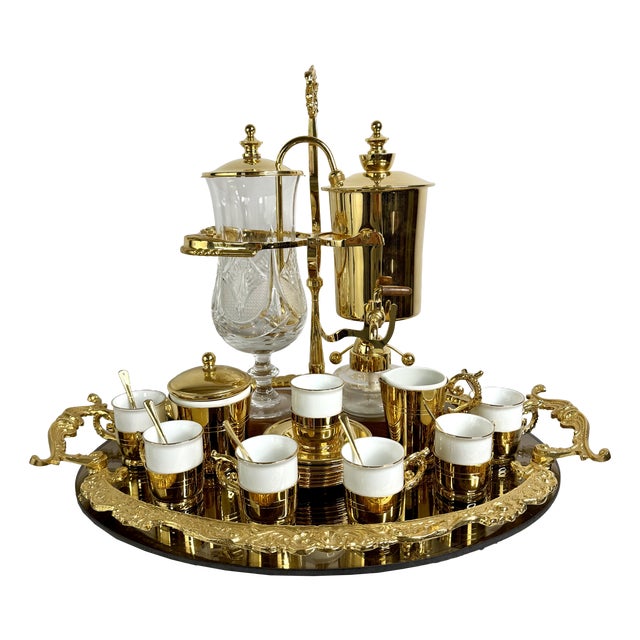 Vintage Coffee Set from Maison Royal Paris, 2010s, Set of 11 For Sale
