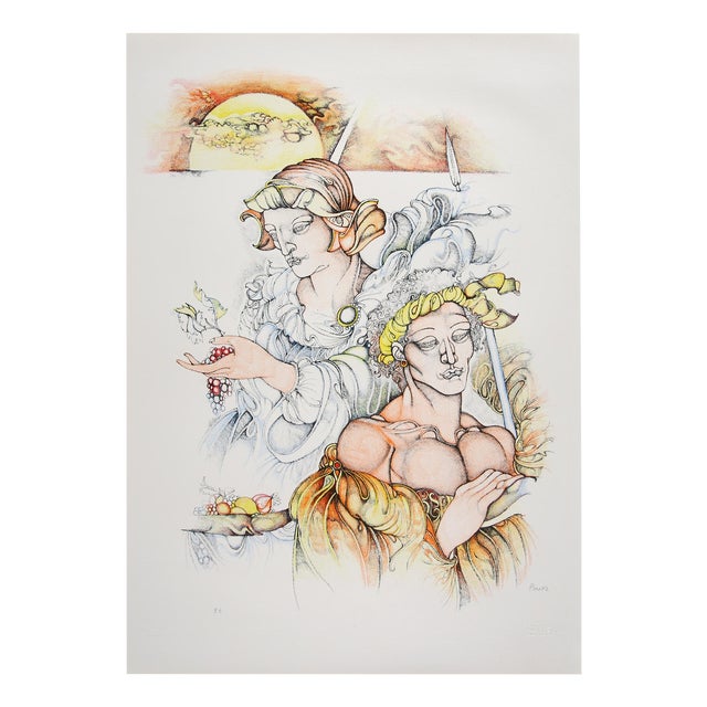 Giuliano Pini, Two Women, 2000s, Print For Sale