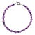 Ajd 17 Inch Amethyst and More Amethyst Necklace February Birthstone For Sale