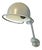 Vintage Grey Jielde Wall Light from Jean-Louis Domecq, 1950s For Sale