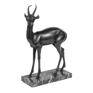 Cast Bronze Antelope, circa 1935 For Sale