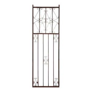 Vintage Mid Century Spanish Style Metal Tall Gate or Wall Decor