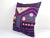 Mid-Century Modern Purple Tashkent Suzani Square Pillow Case Made From a 19th Century Suzani For Sale - Image 3 of 5