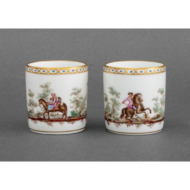 Late 20th Century Richard Ginori "Pittoria" Demitasse Service, 22 pcs For Sale - Image 12 of 17