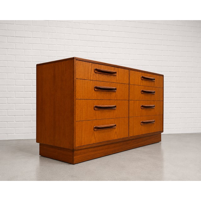 G-Plan Furniture Mid Century Modern Teak Double Dresser by G-Plan, C. 1960's For Sale - Image 4 of 12