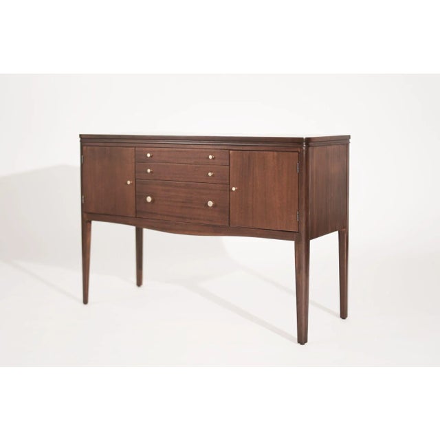 Wood Mid Century Entry Console Table in Mahogany, Circa 1950s For Sale - Image 7 of 13