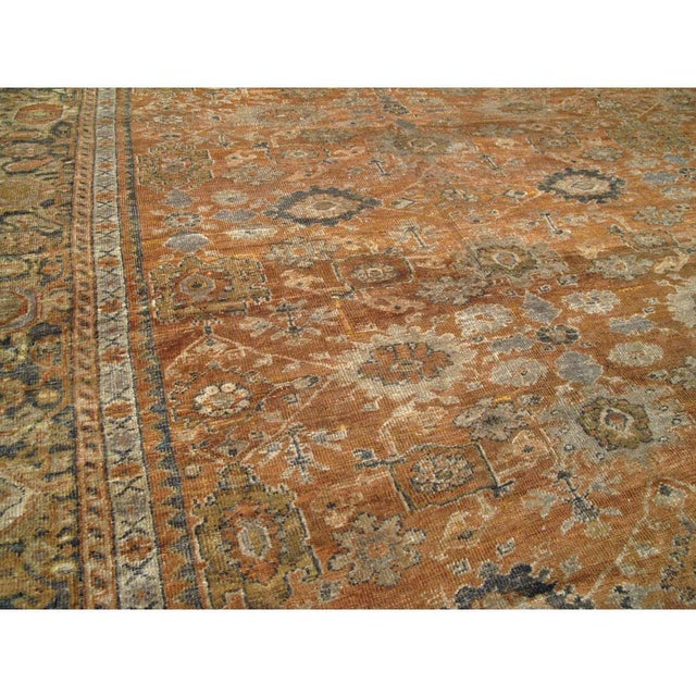 Galerie Shabab Collection Early 20th Century Persian Mahal Room Size Carpet For Sale In New York - Image 6 of 10