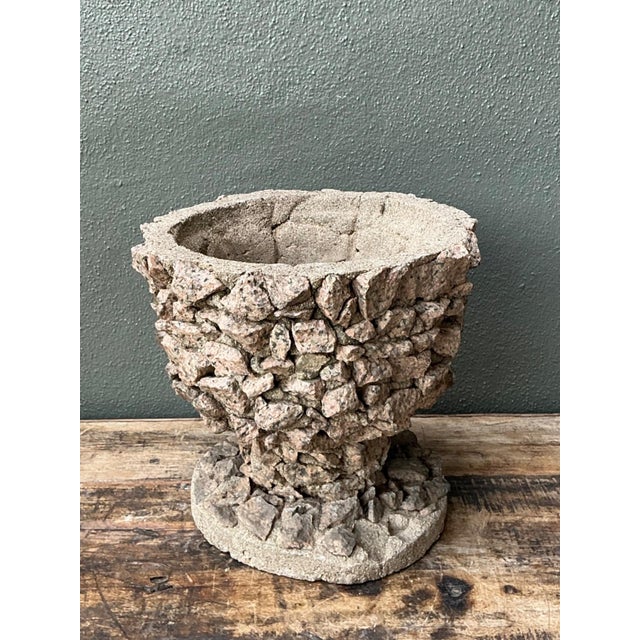 Vintage Stone Aggregate Planter For Sale - Image 13 of 17