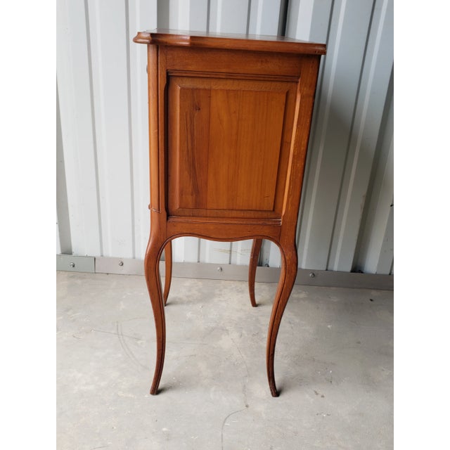 Vintage French Louis XV Faux Book Fruitwood Nightstand / Side Table For Sale - Image 10 of 11