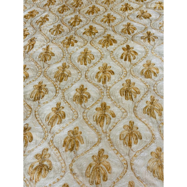 Cream Tablecloth/Napkins Vintage Embroidered Ghabani Style For Sale - Image 8 of 12