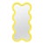 Modern Yellow Designer Mirror With Sculptural Wavy Frame – Hvyli 8 For Sale