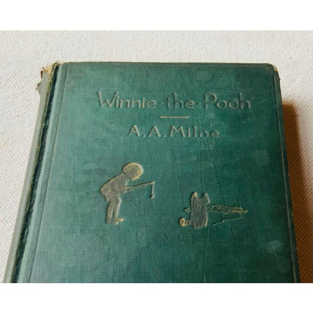 1930s Antique Winnie-the-Pooh a.a. Milne, e.p. Dutton, 88th Edition 1933, Original Green Cloth, Ernest H. Shepard Illustrations, Nantucket Estate For Sale - Image 5 of 18