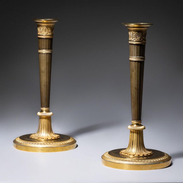 Early 19th Century Empire Candleholders, Set of 2 For Sale - Image 6 of 10