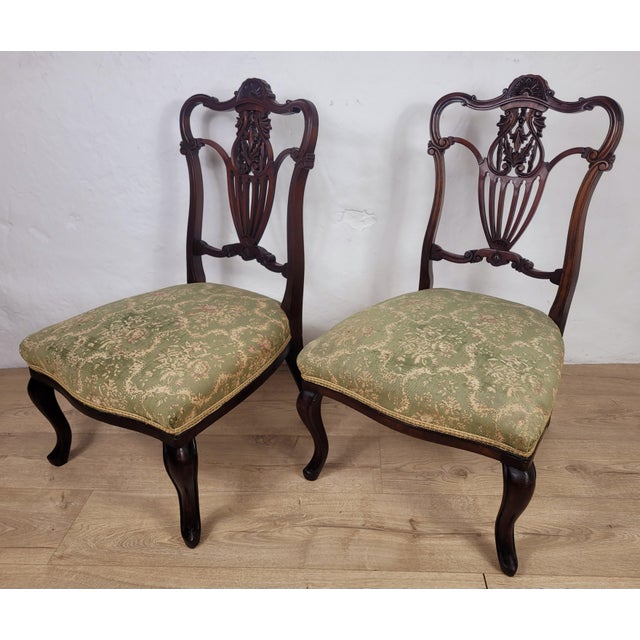 Victorian Nursing Chairs, 1890, Set of 2 For Sale - Image 4 of 18