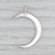 This lovely Vivid pendant features diamond dots across a crescent moon done in white gold with a bright polished finish....