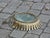 Mid 20th Century Spanish Gilt Metal Semi-Flush Crown Chandelier with Stylized Foliage For Sale - Image 10 of 12