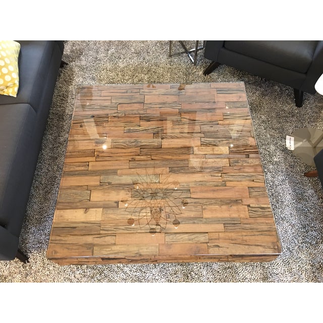 Unique Reclaimed Railroad Tie Coffee Table | Chairish
