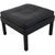 Børge Mogensen 2202 stool upholstered in black leather and with legs of black lacquered oak. The stool is from the 1990s...